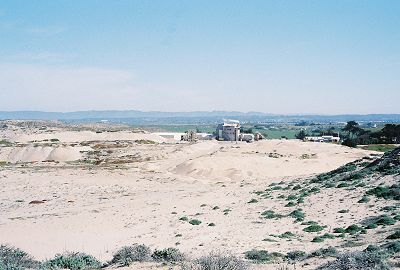 an industrial plant on the dunes