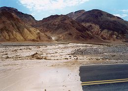Flash flood near Golden Canyon